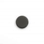 Cabochon Onyx noir, rond plat 14mm x1pc