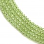 Peridot Faceted Round 1.8x2.1mm x 33cm