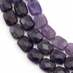 Amethyste faceted rectangle 8x10mm x 40cm