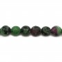 Ruby Zoisite Faceted Round 6mm x 40cm