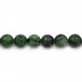 Ruby Zoisite Faceted Round 14mm x 40cm