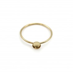 Ring in gold filled für runden Cabochon 4mm x 1St