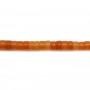 Aventurine orange,en forme de rondelle 2x4.5mm x 38cm