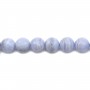 Chalcedony Faceted Round 6mm x 10 pcs