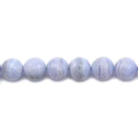 Chalcedony Faceted Round 6mm x 10 pcs