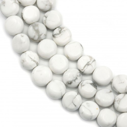 Howlite - Perle di pietra naturale - Creazione di gioielli - France Perles  - World of pearls