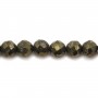 Pyrite Faceted Round 4mm x 40cm 