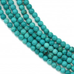 Round green treated turquoise 2mm x 40cm
