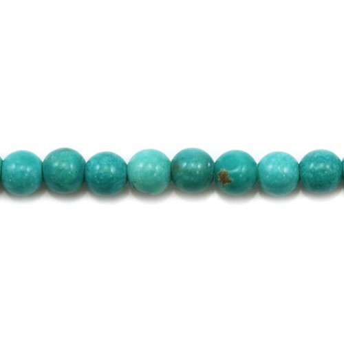 Turquoise green treated round 2mm x 20pcs