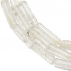 Rock crystal, in the shape of tube 4x13mm x 40cm
