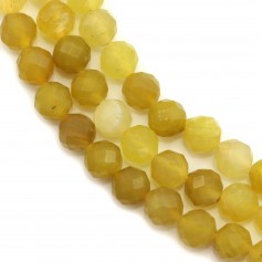 Yellow opal faceted round 4.5mm x 39cm