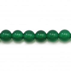 Agata verde, rotonda, 6 mm x 40 cm