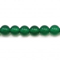 Verde ágata, redondo, 6mm x 40cm