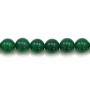 Green Agate round 14mm x 2pcs