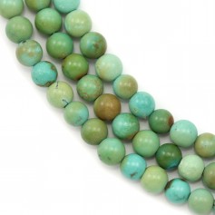 Natural turquoise, 4-5mm, in round shape x 40cm