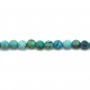 Natural turquoise in the shape of a faceted round 3mm x 40cm