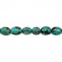 Turquoise natural, in oval shape, 13 - 20 * 17 - 25mm x 40cm