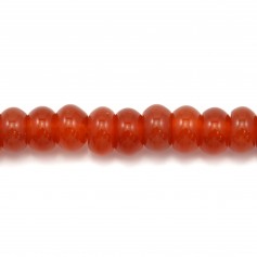 Red agate rondelle 3x5mm x 20pcs
