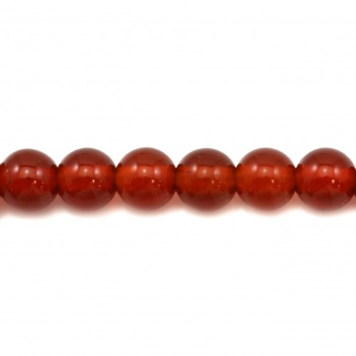 Red agate round 4mm x 40cm