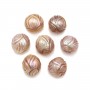 Carved Freshwater Cultured Pearl, 10-11mm x 1pc