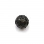 Perla cultivada de Tahití, redonda tallada, 13-14mm x 1pc