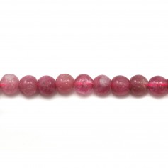 Turmalina cor-de-rosa redonda 4mm x 8pcs