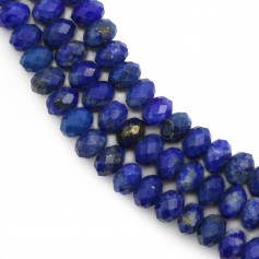 Lapis lazuli redondo facetado 3x4mm x 39cm