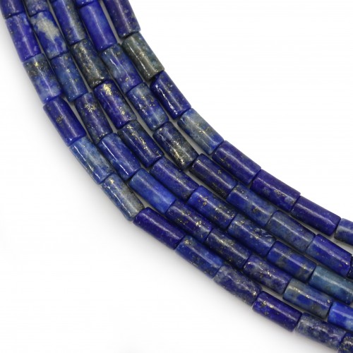 Lapis lazuli, en forme de tube, 2.5x5mm x 40cm