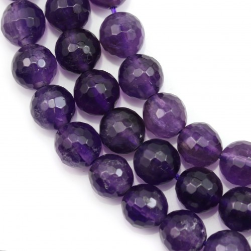 Amethyst Faceted Round 8mm x 40cm