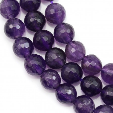 Amethyst Faceted Round 10mm x 40cm