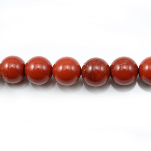 Jaspe vermelho redondo 8,5 mm x 39 cm