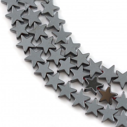 Estrela hematita 6mm x 40cm