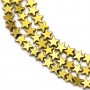 Estrella de oro hematita 6mm x 40cm