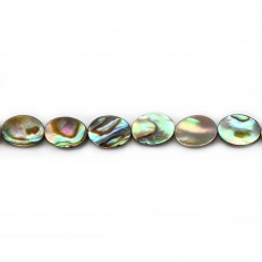 Abalone mother of pearl oval 6x8mm x 2pcs