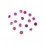 Zafiro rosa, talla brillante redonda 1.5-1.6mm x 10pcs
