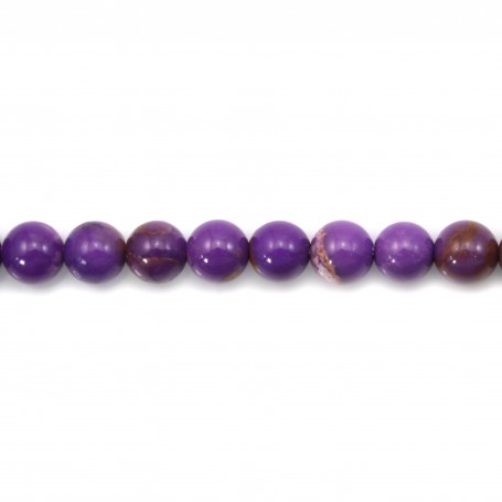 Phosphosiderite light purple, in round shape, 8mm x 39cm