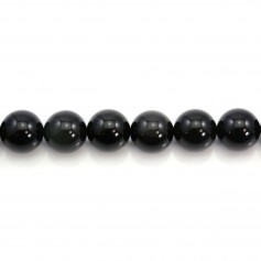 Obsidian round 10mm x 4pcs