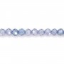 Tanzanita azul de óxido de circonio facetada 2mm x 39cm