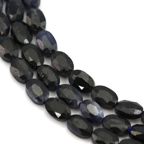 Oval faceted sapphire 4x6mm x 39cm