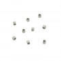 Perle cube 3mm en Acier Inox x 10pcs