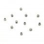 Perle cube facetté 3mm en Acier Inox x 10pcs