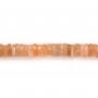 Orangefarbener Mondstein runde facettierte Heishi 6-7mm x 42cm