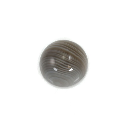 Cabochon d'agate du boswana, de forme ronde, 3mm x 5pcs
