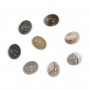 Cabochon of crystal rock, in round shape, 2mm x 4 pcs