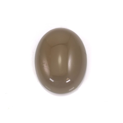 Cabochon de ágata cinzenta, forma oval, 15x20mm x 2pcs