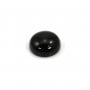 Cabochon agate noir,de forme rond 12mm x 2pcs