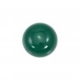 Cabochon agate vert ronde 16mm x 1pc