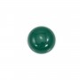 Cabochon agate vert ronde 12mm x 2pcs
