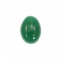 Cabochon d'aventurine verte, qualité A+,de forme ovale, 8x12mm x 1pc