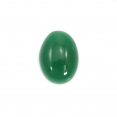 Cabochão aventurino verde, qualidade A+, forma oval, 9x12mm x 1pc